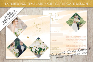 Photography Gift Certificate Template - Photo Gift Card - Layered Design 41