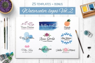 Watercolor Logo Templates V.2: Creative and Versatile Design Solutions